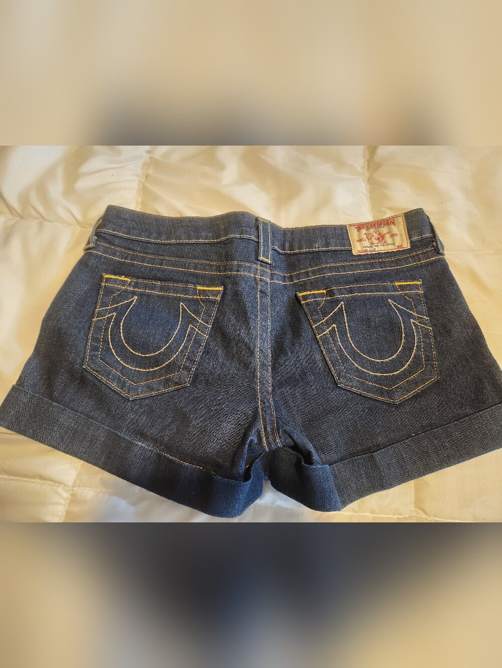 Women's TRUE RELIGION Shorts.  Like New Condition, Size 32, Dark Denim.